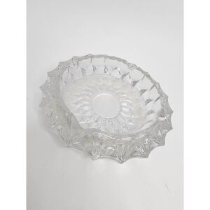 Cigar‎ Cigarette Crystal Ashtray Large Heavy Glass